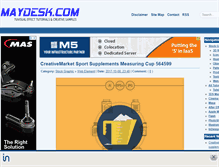 Tablet Screenshot of maydesk.com